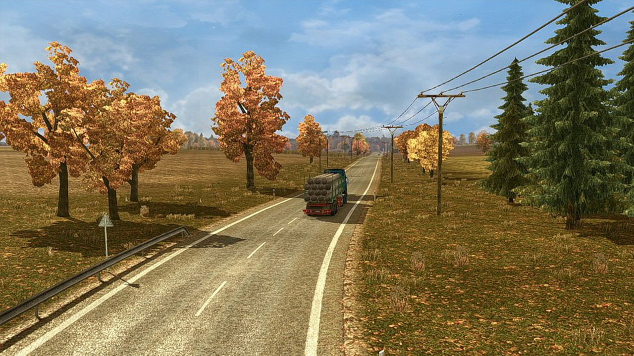 Мод нова 2. Етс 2 осень. Euro Truck Simulator 2 осень. Euro Truck Simulator поздняя осень. Ранняя осень етс 2.