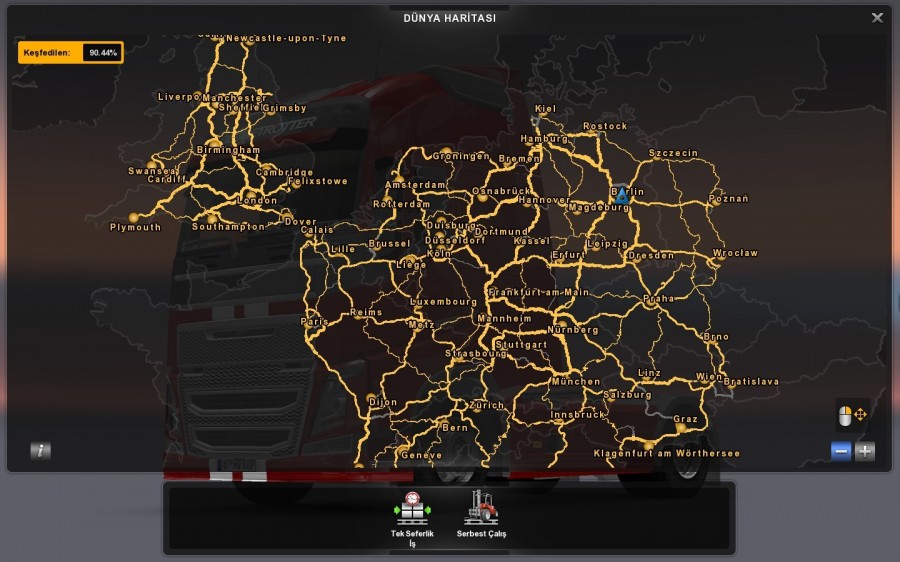Euro Truck Simulator 2 v1.14.2 için Bitirilmiş Kayıtlı Oyun Profili