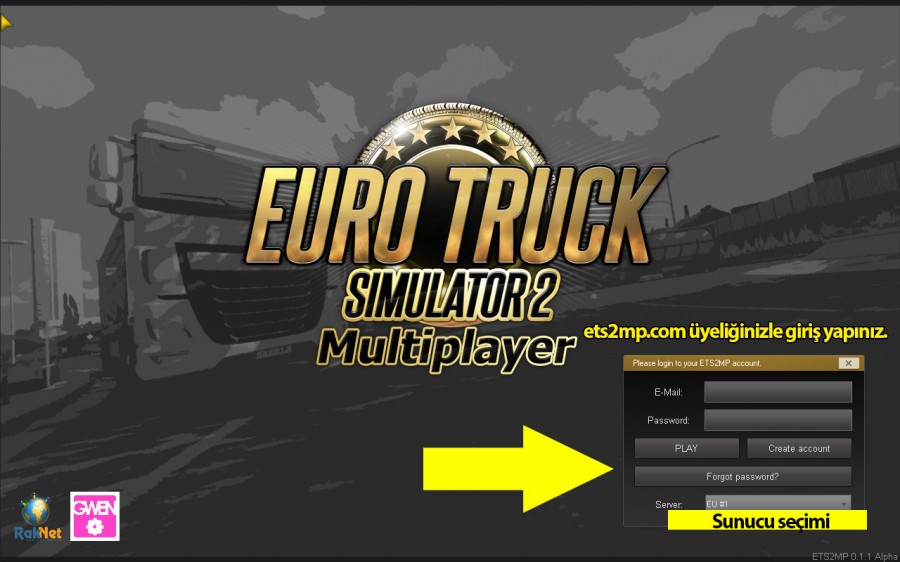 ETS 2 Multiplayer 0.1.1 Alpha Sürümü Çıktı!