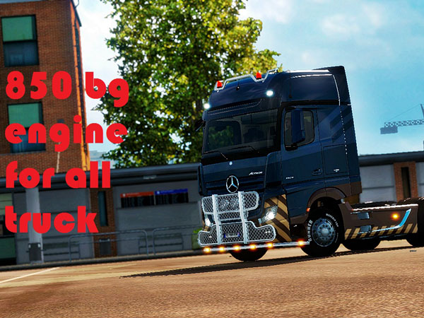 ETS 2 Tüm Çekiciler İçin 850 Beygir Motor Modu [T2.1]