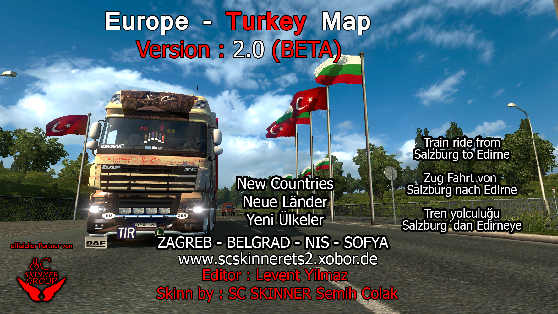 Euro Truck Simulator 2 AvrupaTürkiye Haritası v2 Beta