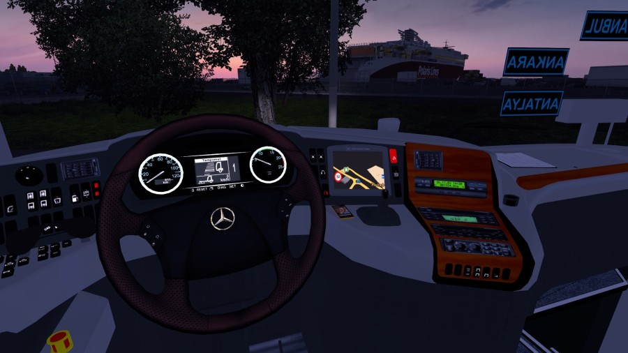 Euro Truck Simulator 2 MercedesBenz Travego 1517 SHD v4 Otobüsü