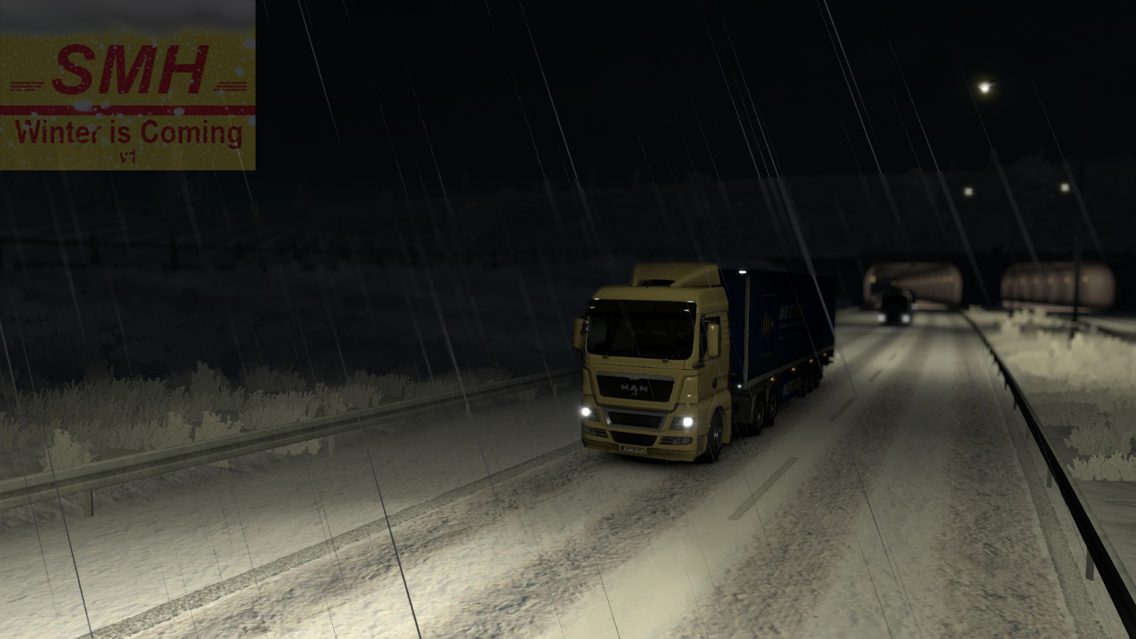 Euro Truck Simulator 2'ye Kış Geliyor! Karlı Kış Modu v1