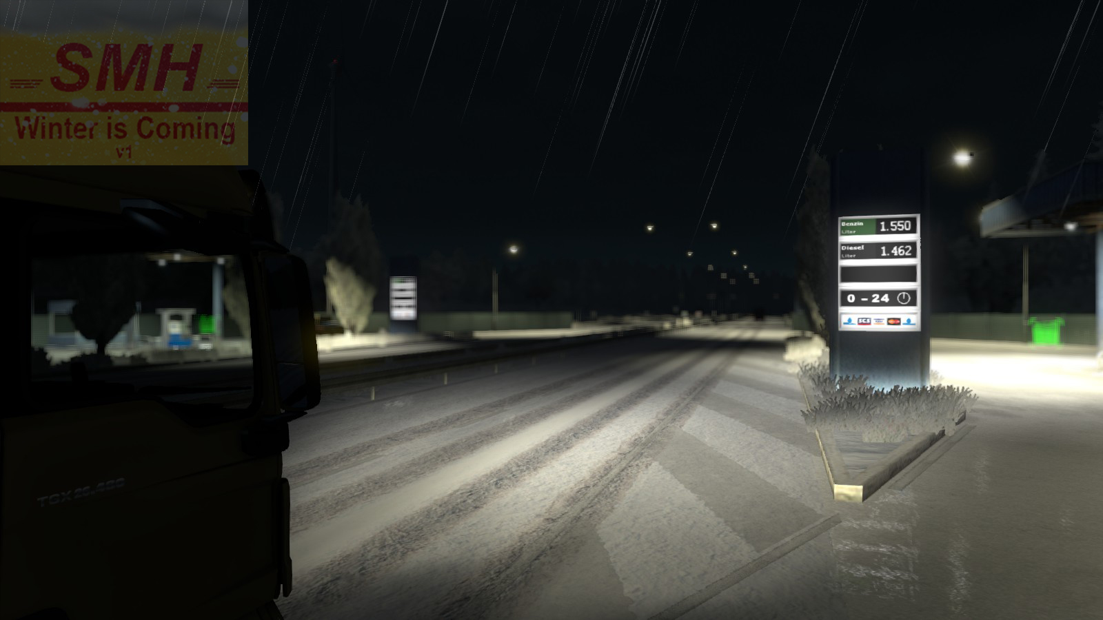 Euro Truck Simulator 2'ye Kış Geliyor! Karlı Kış Modu v1