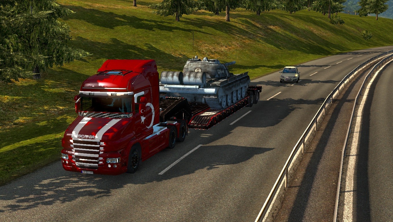 Euro Truck Simulator 2 Scania T Çekici için TÜRK Bayrağı Ay Yıldız ve