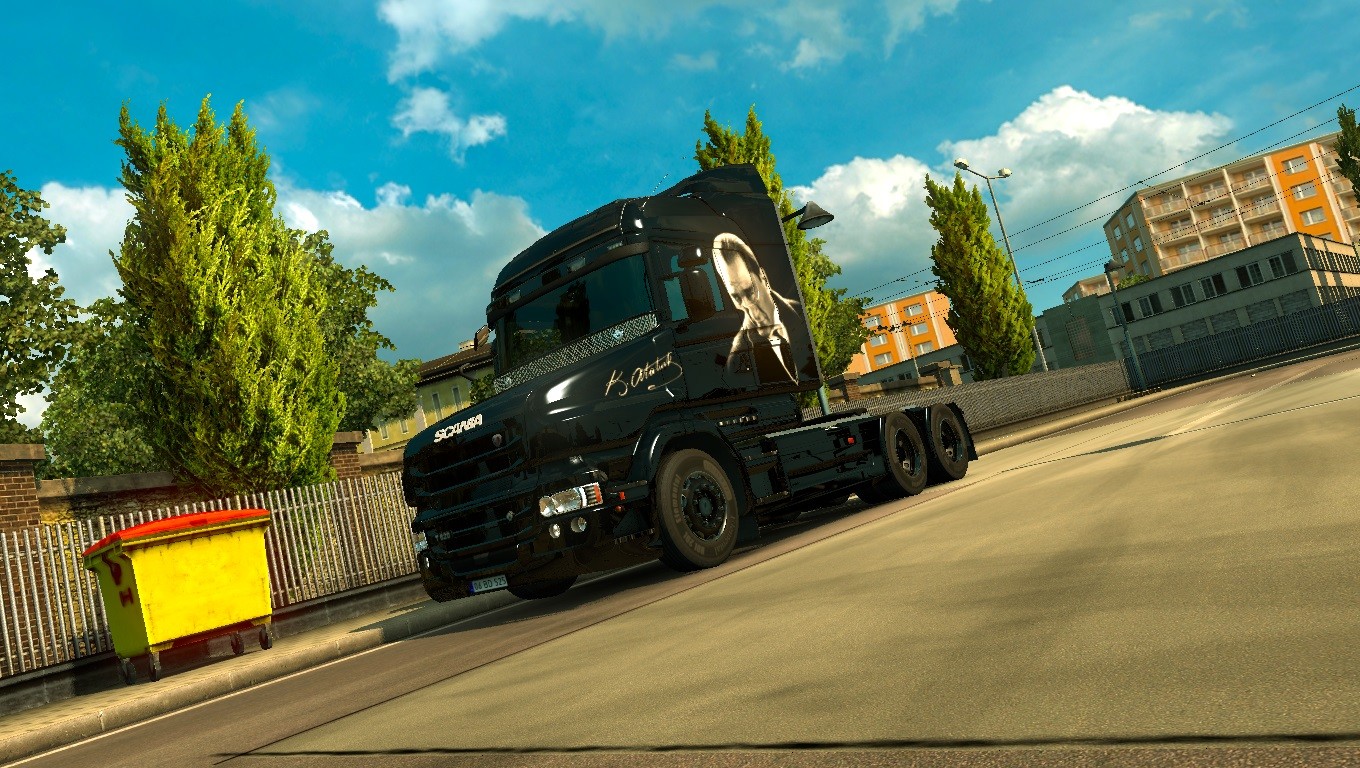 Euro Truck Simulator 2 Scania T Çekici için TÜRK Bayrağı Ay Yıldız ve