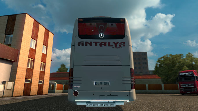 ETS 2 MercedesBenz Travego 17 SHD için Antalya Toros Otobüs Skini