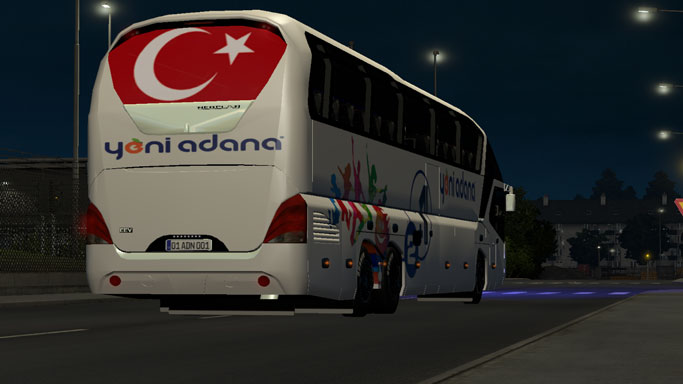 ETS 2 Mod Neoplan Starliner Yeni Adana 2+1 Otobüs Skini