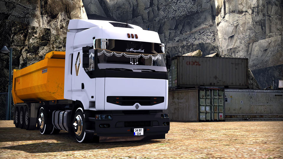 Euro Truck Simulator 2 1997 Model Renault Premium 420 Hafriyat Çekicisi