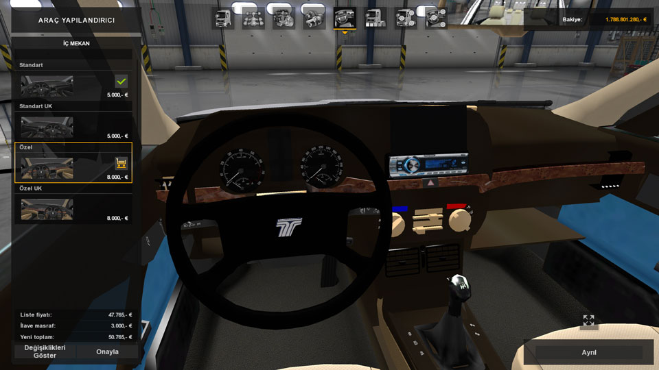 Euro Truck Simulator 2 Yeni TOFAŞ Şahin Araba Modu