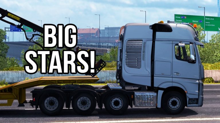 Euro Truck Simulator 2 Big Stars – Mercedes-Benz Actros / Arocs SLT Çekici Modu