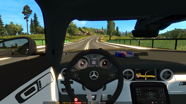 Euro Truck Simulator 2 MercedesBenz SLS AMG Özel Araba Modu