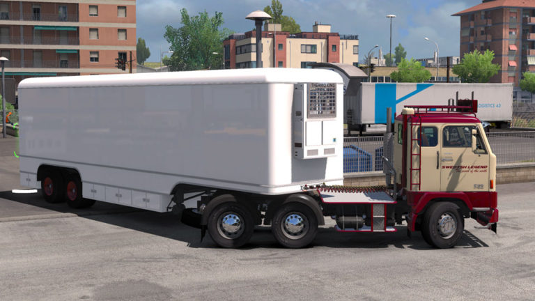 Euro Truck Simulator 2 için Volvo F88 Çekici ve Dorse Modu