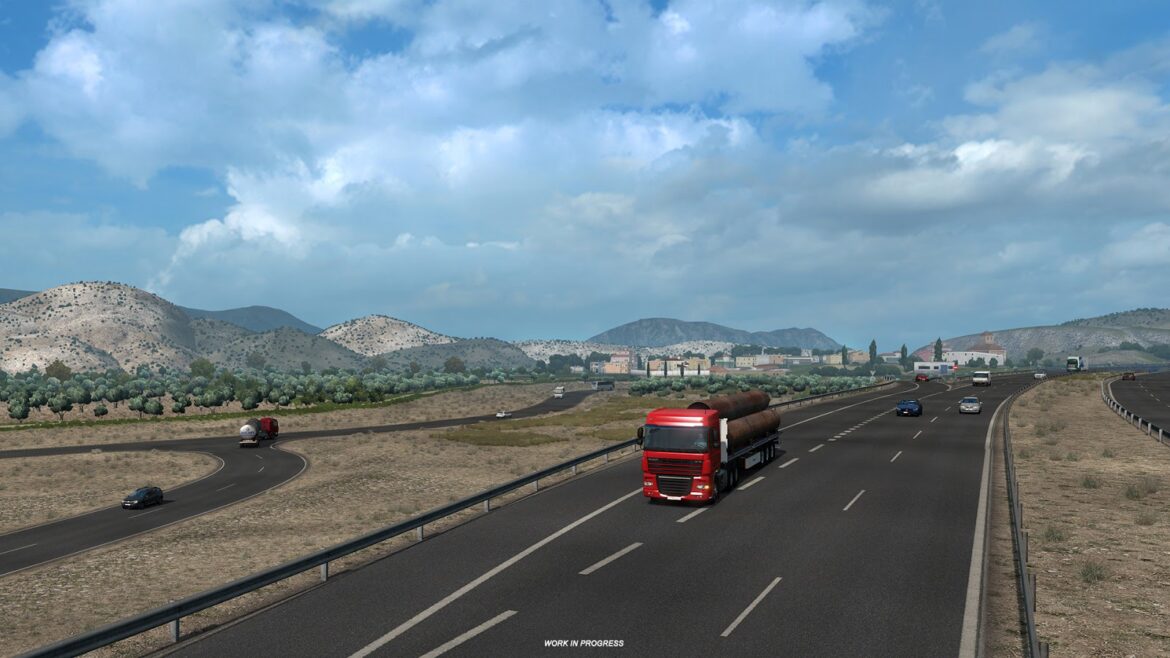 ETS 2 Iberia DLC'si için Tabernas Çölü Ekran Görüntüleri ve Western