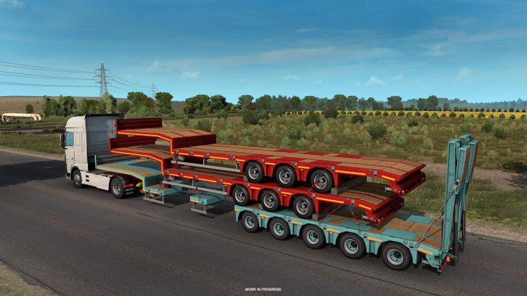 ETS 2 – 1.39 güncellemesi ile Low-bed & Low-loader dorseler kişisel olarak satın alınabilecek…