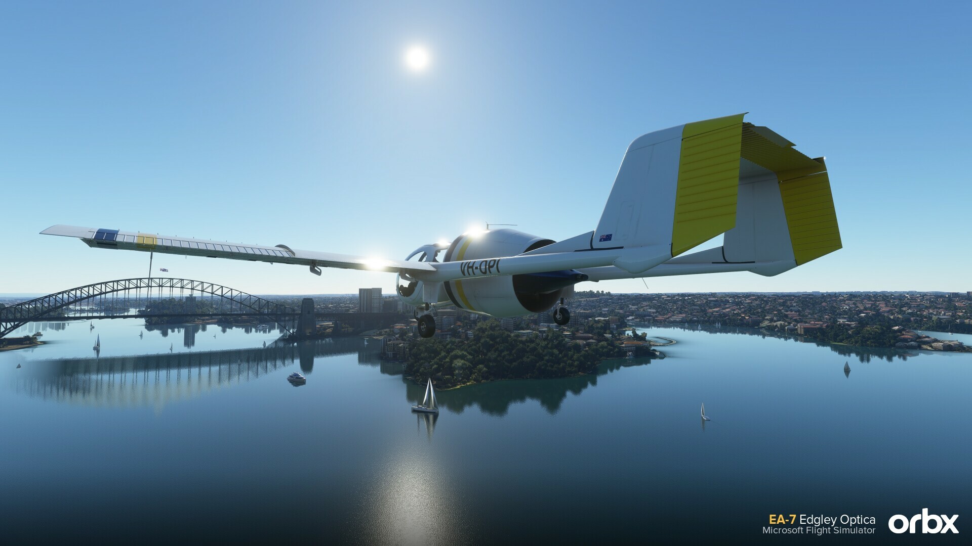 Microsoft Flight Simulator için Orbx EA7 Edgley Optica gözlem uçağı