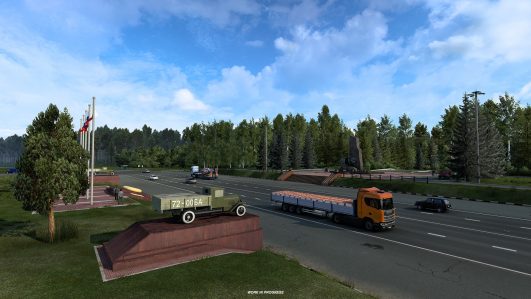 ETS 2 Heart of Russia DLC’si için paylaşılan ekran görüntülerindeki