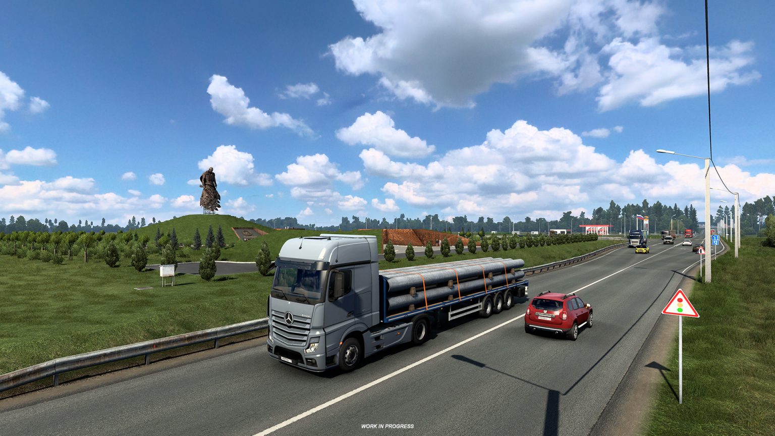 ETS 2 Heart of Russia DLC’si için paylaşılan ekran görüntülerindeki